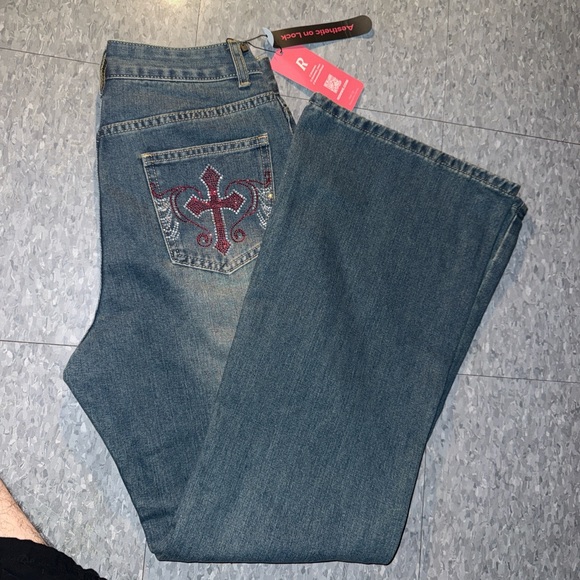 Cross embellished jeans - Picture 1 of 4
